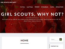 Tablet Screenshot of girlscoutswhynot.com